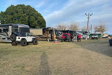 RV's parked at the grounds