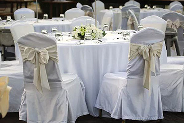 Chair and table set, The grounds offers affordable table and chair rental